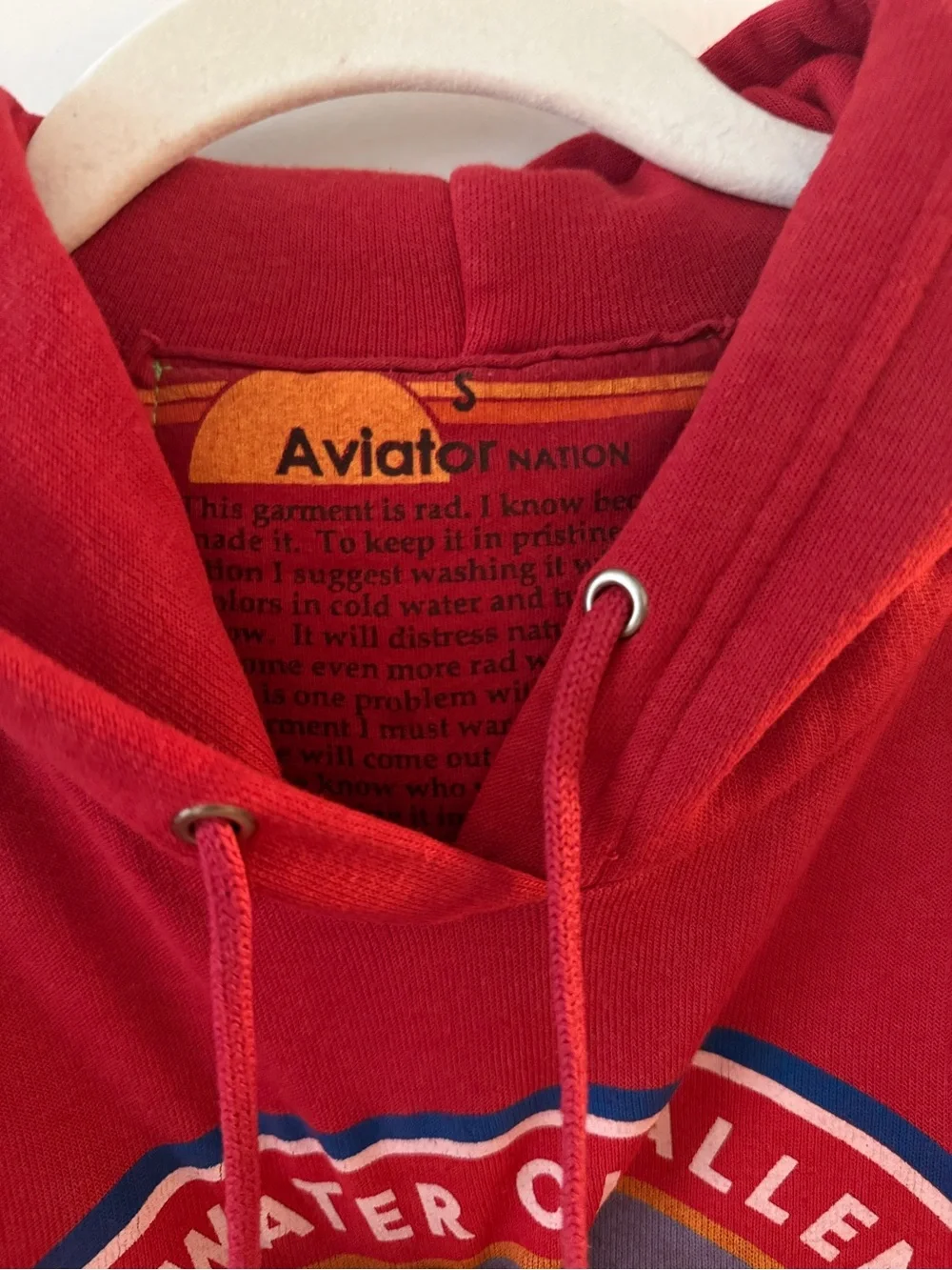 AVIATOR NATION Red 'Flatwater Challenge Iceland 2019' Hoodie - Picture 3 of 4